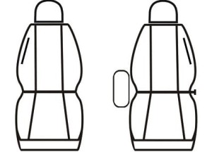 Pokrowce MIAROWE do Citroen Nemo 2-osobowy