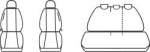 Pokrowce MIAROWE do Seat Leon II  HTB